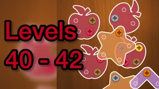 Woodle Screw Jam- Nuts & Bolts - Gameplay Walkthrough Levels 40 - 42 ( iOS, Android )