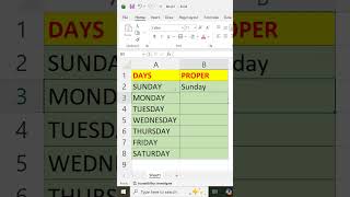 PROPER FORMULA IN EXCEL #shorts #trending #viral #viral #formula1 #computer