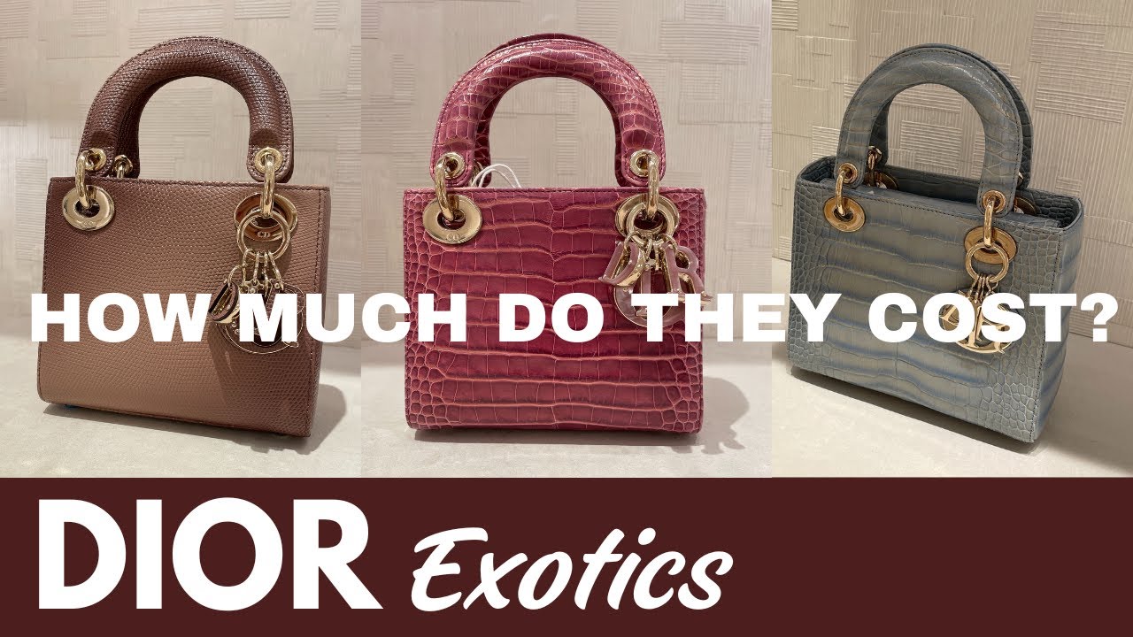 LADY DIOR’S EXQUISITE EXOTIC HANDBAGS: Trying Them On and Prices As Of July 2024!