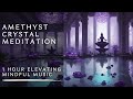 Amethyst crystal meditation experience benefits of the stone vibes to enhance relaxationno loop