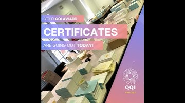 You certificate is on its way! #QQIaward #YouEarnedIt