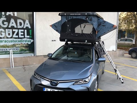 Toyota Corolla Araç Üstü Çadır - Mekik Motors OTAK 360 Modeli - YouTube