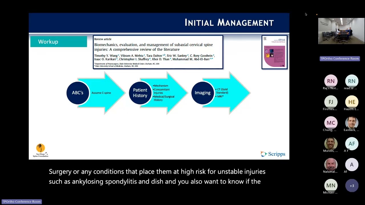 Subaxial Cervical Spine Trauma : Djani Robertson, MD on September 22, 2025.