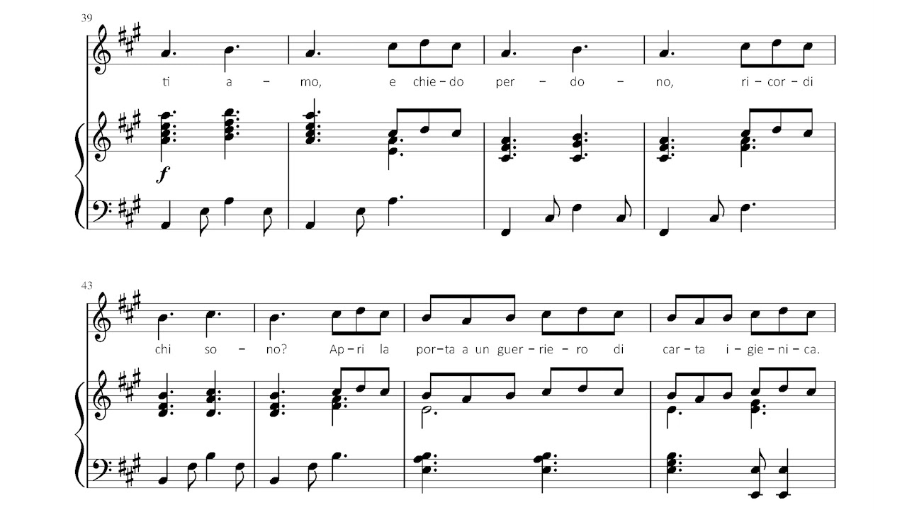 Ti Amo (Umberto Tozzi / La Casa de Papel) Piano Sheet Music YouTube