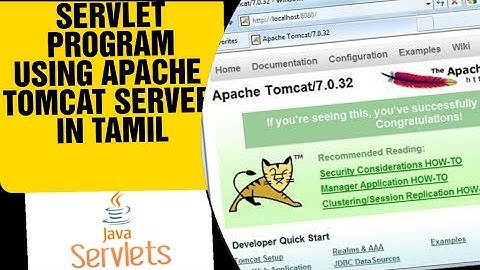 How to create a simple servlet program using Apache Tomcat Server in Tamil?#servlets#servlet #apache