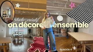 ON DÉCORE ENSEMBLE MON NOUVEAU STUDIO 💡🌷 ça change tout!! ⭐️