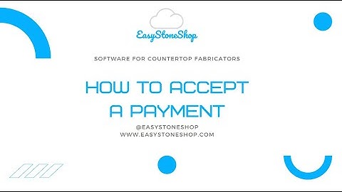 How to accept a payment with Easy Stone Shop