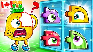 Body Puzzle Play 🤔❓| The Face Puzzle Song 🤩 | Learn Body | YUM YUM Canada - Funny Kids Songs