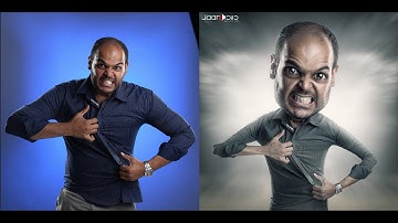 Caricature photography "cartoon look" photoshop retouching fast track