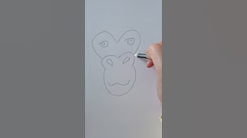 How to draw a gorilla face 🐒 🙈 🙊 🐵 🙉  #gorilla, #art, #drawing, #likeandsubscribe