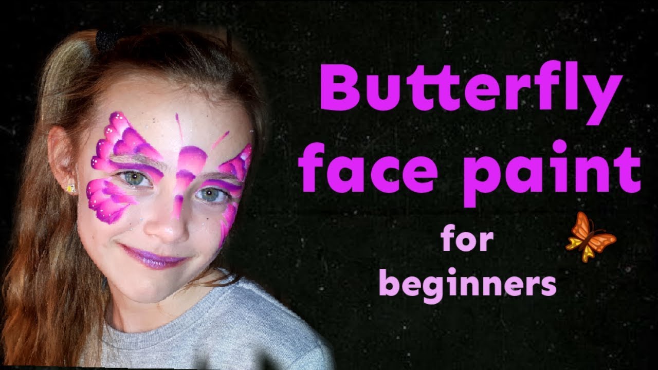 easy face painting for kids butterflies