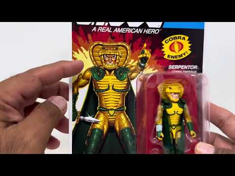Super7 G.I. Joe Reaction+ Serpentor, Wave 2 Retro O-Ring Figure