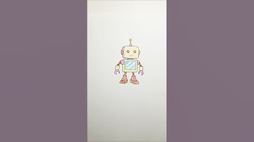 Tô màu tranh vẽ chú robot