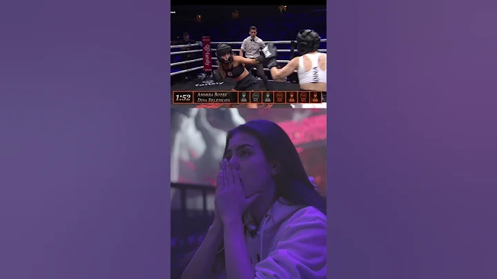Alex's ringside reaction to Andrea's fight...