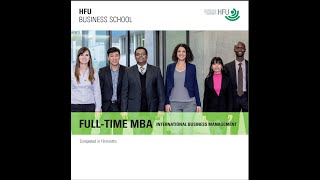 HFU Business School  (Furtwangen University): MBA in International Business Management