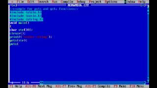 gets & puts functions