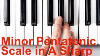 Minor Pentatonic Scale A Sharp / B Flat | Keyboard Lessons