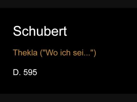 Schubert D 595 Thekla (Eine Geisterstimme......