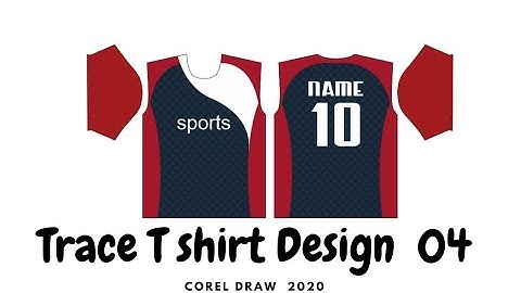 Trace Sublimation T shirt Design 04  In Corel Draw 2020