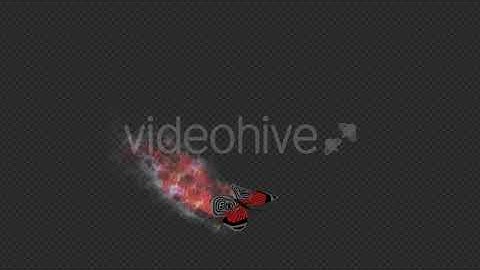 Red Dark Butterfly Dynamic Flying Particle Tail V3 | Motion Graphics - Envato elements