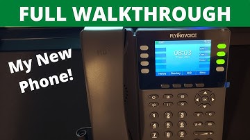 My New Phone! FlyingVoice FIP14G Enterprise Gigabit IPS Color Screen IP Phone Walk through
