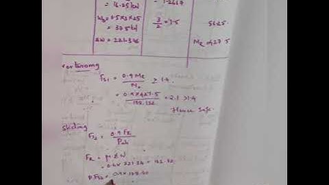KTU B.tech S6 CE DCS2 Module 3 problem related to cantilever retaining wall part 3
