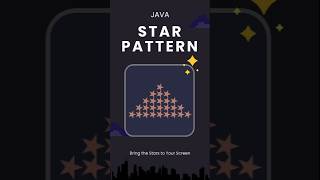 Java Star Pattern 06 #shrots #java #star #privatecode   @pvtcode