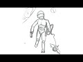 4. Drawing &quot;The Space Walker&quot; (Rough)