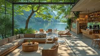 Relaxing Spring Jazz Cafe for Stress Relief | Soft Indoor Jazz Music with Nature Therapy for Calm screenshot 3