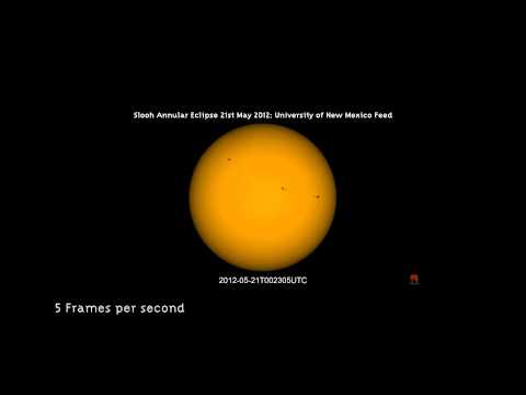 Slooh Annular Eclipse: 21st May 2012