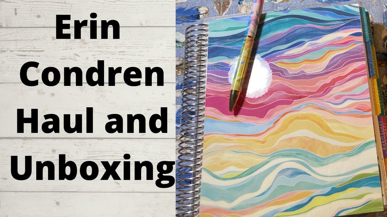 Daily planner erin condren life planner 2020 2021 colorful layers