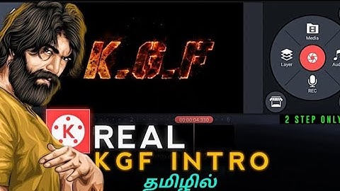 How to KGF Tittle Card Editing Tutorial in Kinemaster | KGF Intro Editing Tutorial Kinemaster Tamil