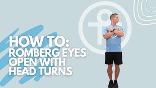 Romberg Head Turns (Eyes Open) - Improve Balance & Vestibular Control! @Ott_Physical_Therapy