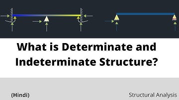 What is Determinate and Indeterminate structure|SOM|Structural Analysis