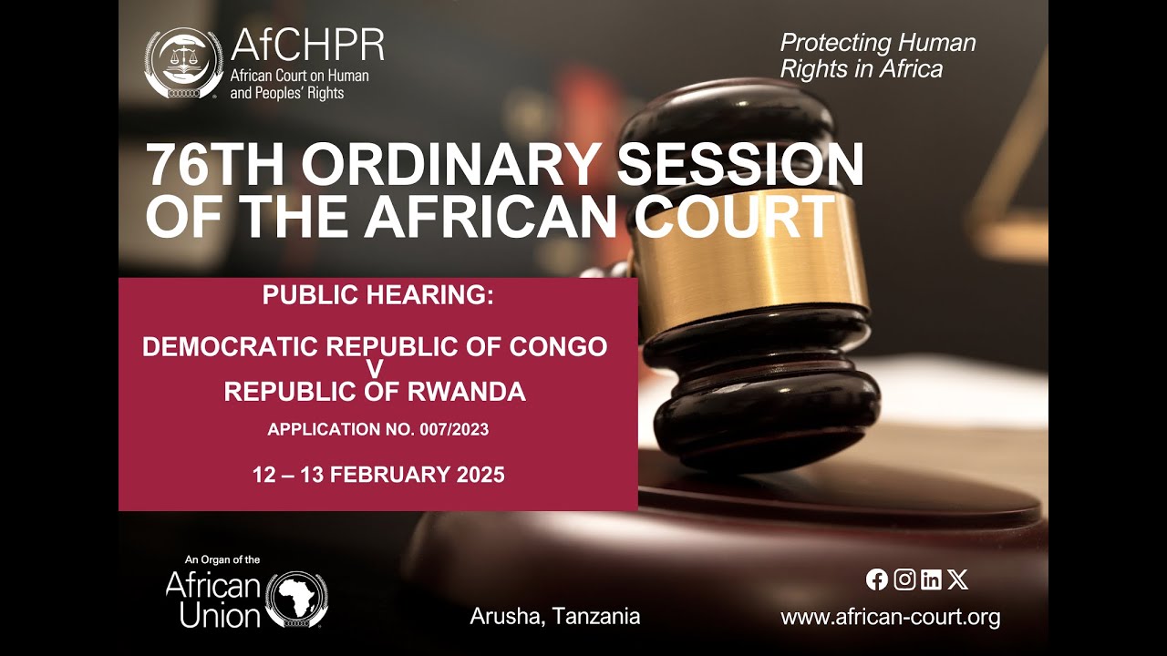 SWAHILI: Public Hearing in App. No 007/2023 Democratic Republic of Congo v Republic of Rwanda - 2