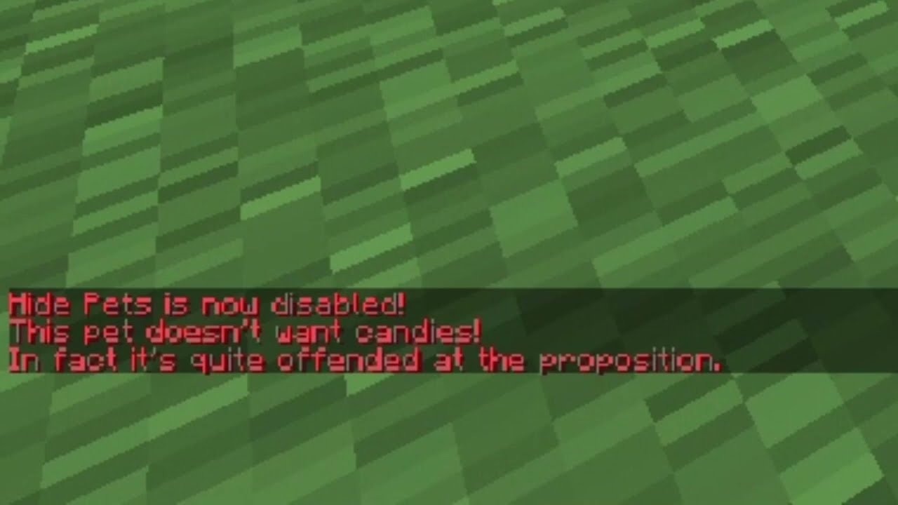 What happens if you feed a Droplet Wisp candy?