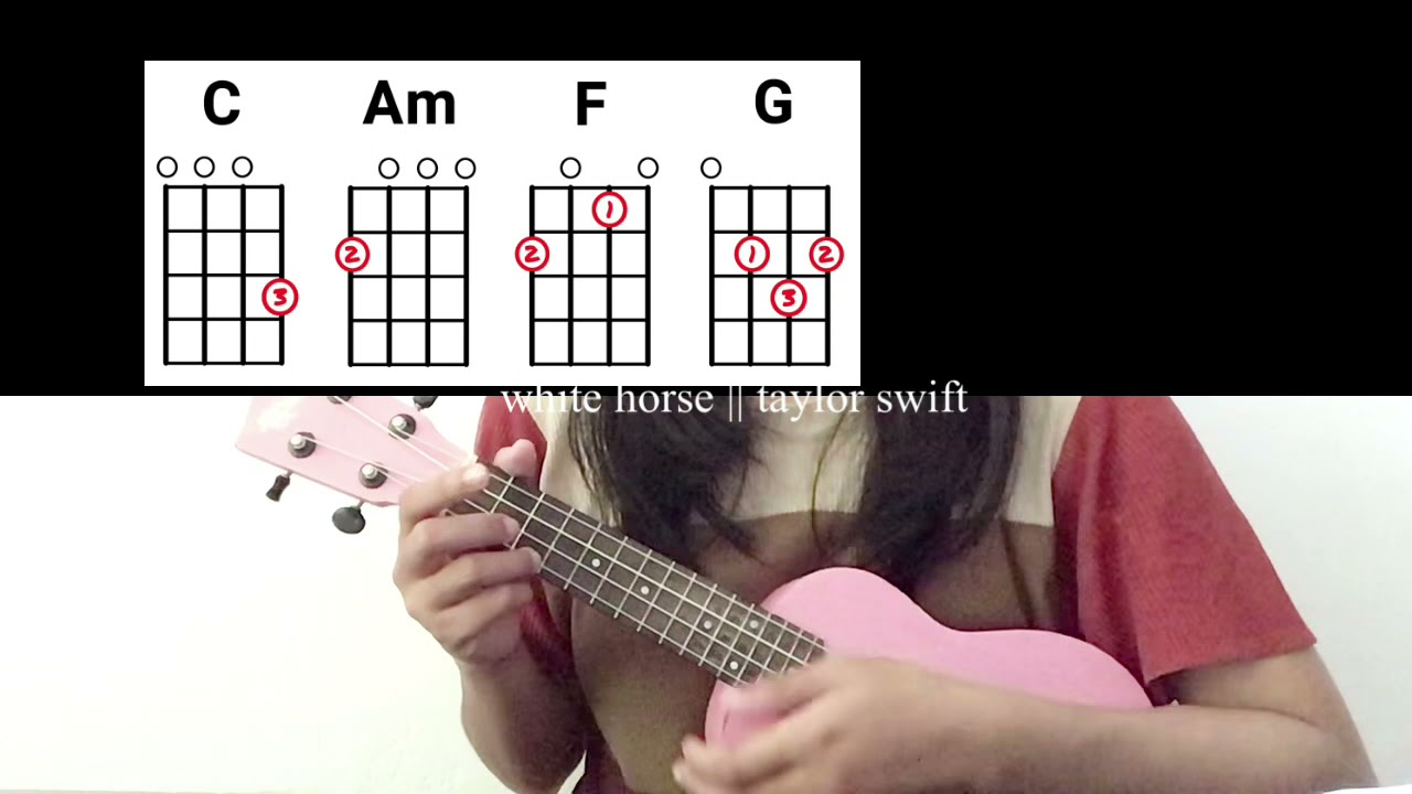 white horse ukulele tutorial YouTube
