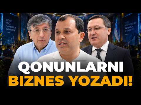 ENDI QONUNLARNI YOZISHDA TADBIRKORLAR HAM QATNASHADI