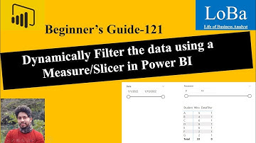 Power BI Dynamically Filter data by a Measure | Filter data using a measure | Measure as a Slicer