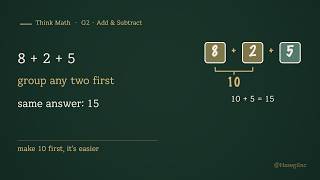 Adding Three Numbers — Group Any Two First, Same Answer | Think Math · G2 · Add & Subtract ④
