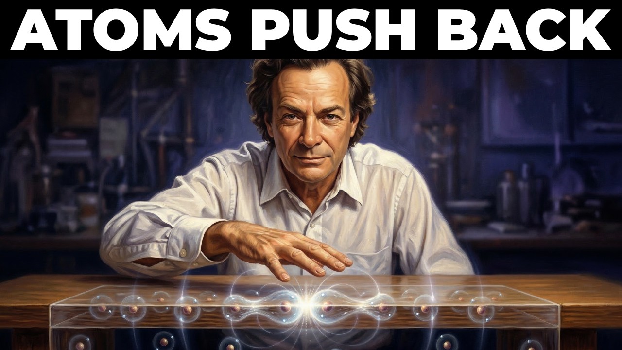 ATOMS Are 99.999% Empty Space — So Why Can't You Fall Through the Floor? Feynman Explains