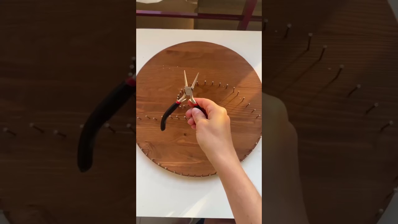 DIY техника String Art, мы можете легко это повторить 😉 #diy #handmade #своимируками #творчество