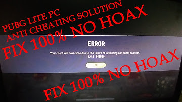 PUBG LITE PC anti cheat error fix 100%