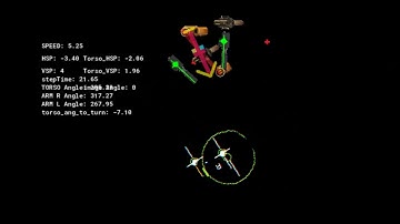 Gamemaker procedural animation top down mech walking and aiming prototype