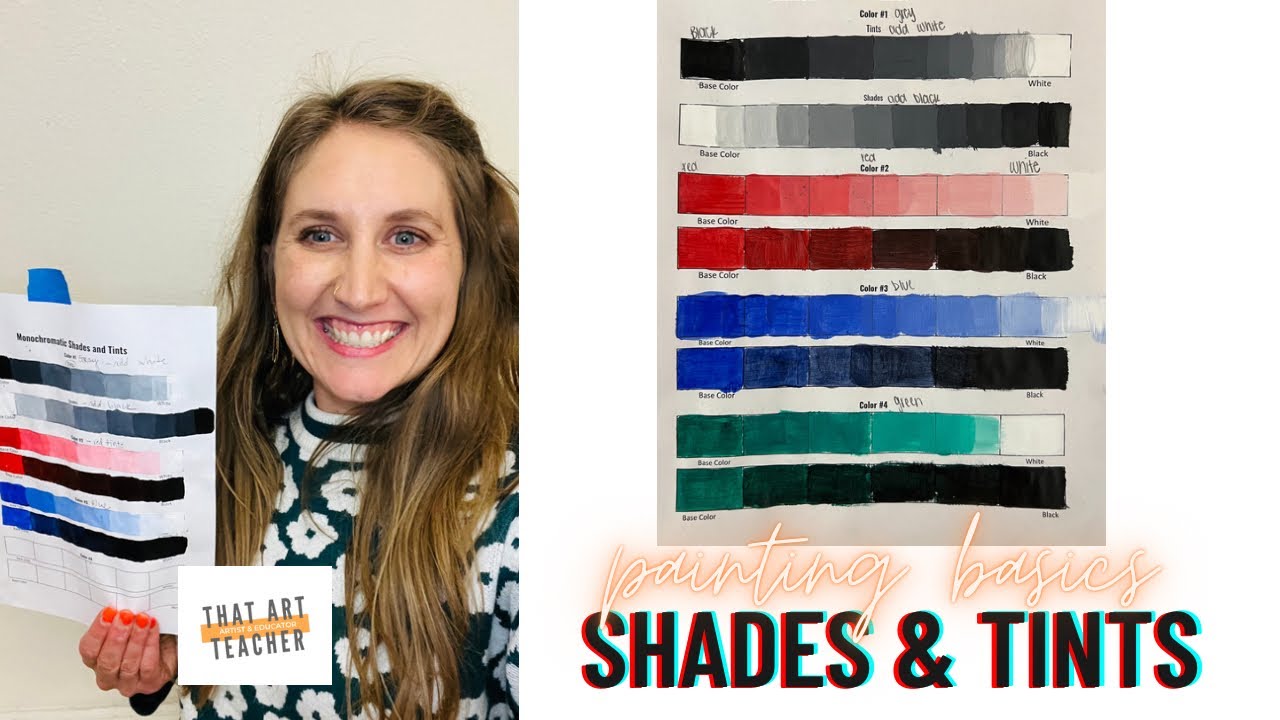 How To Paint Shades And Tints YouTube How To Paint Shades And Tints YouTube