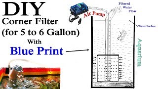 DIY Cornar Filter Making for 5 to 6 Gallon tanks