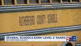 Several Rutherford County schools earn 'level 5' ranks