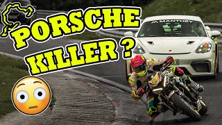 PORSCHE KILLER ? Bike vs. Cayman GT4 I NÜRBURGRING NORDSCHLEIFE screenshot 4