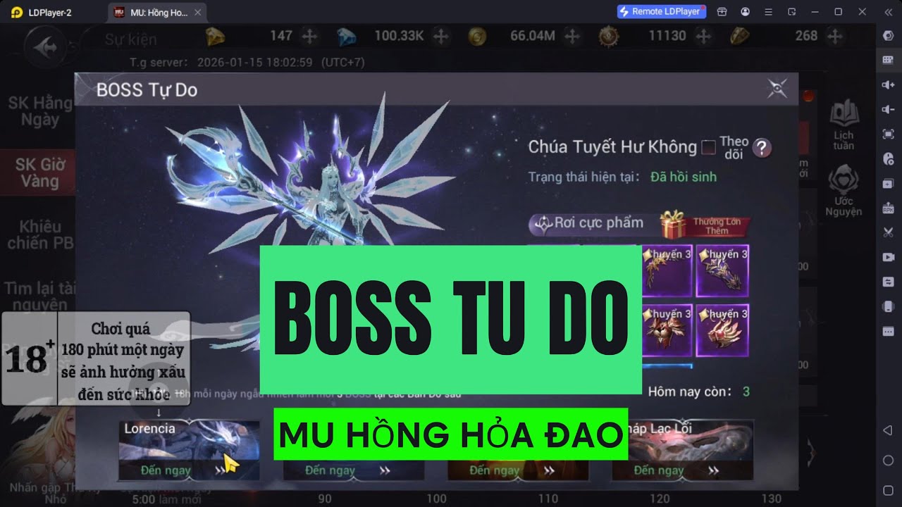 Săn Boss Tự Do - MU Hồng Hỏa Đao