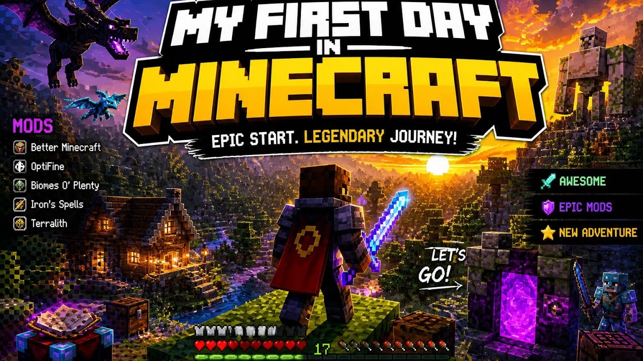 My First Day In Minecraft Survival World Day#1 🎮😱 - YouTube